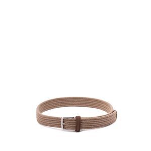 Anderson's Men Woven Belt With Suede Details